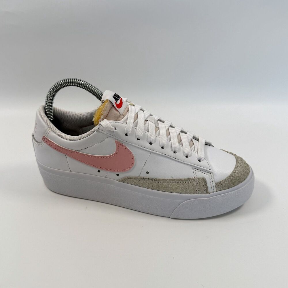 Nike Blazer Low Platform White Pink Glaze Women's Shoes Sneakers Size 7